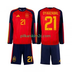 Koszulka Hiszpania Mikel Oyarzabal 21 Dziecięca Główna MŚ 2026 Koszulki Piłkarskie(L/S)